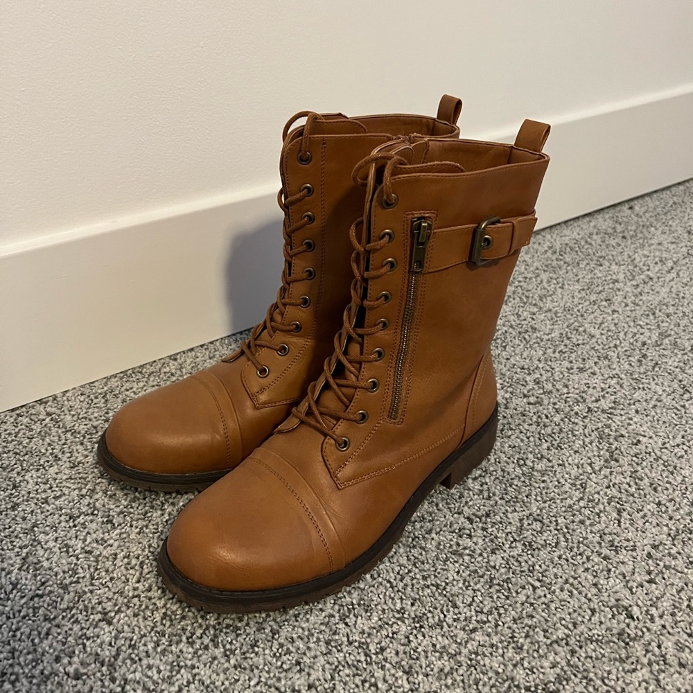 Vespose mid-calf Military Combat Boot